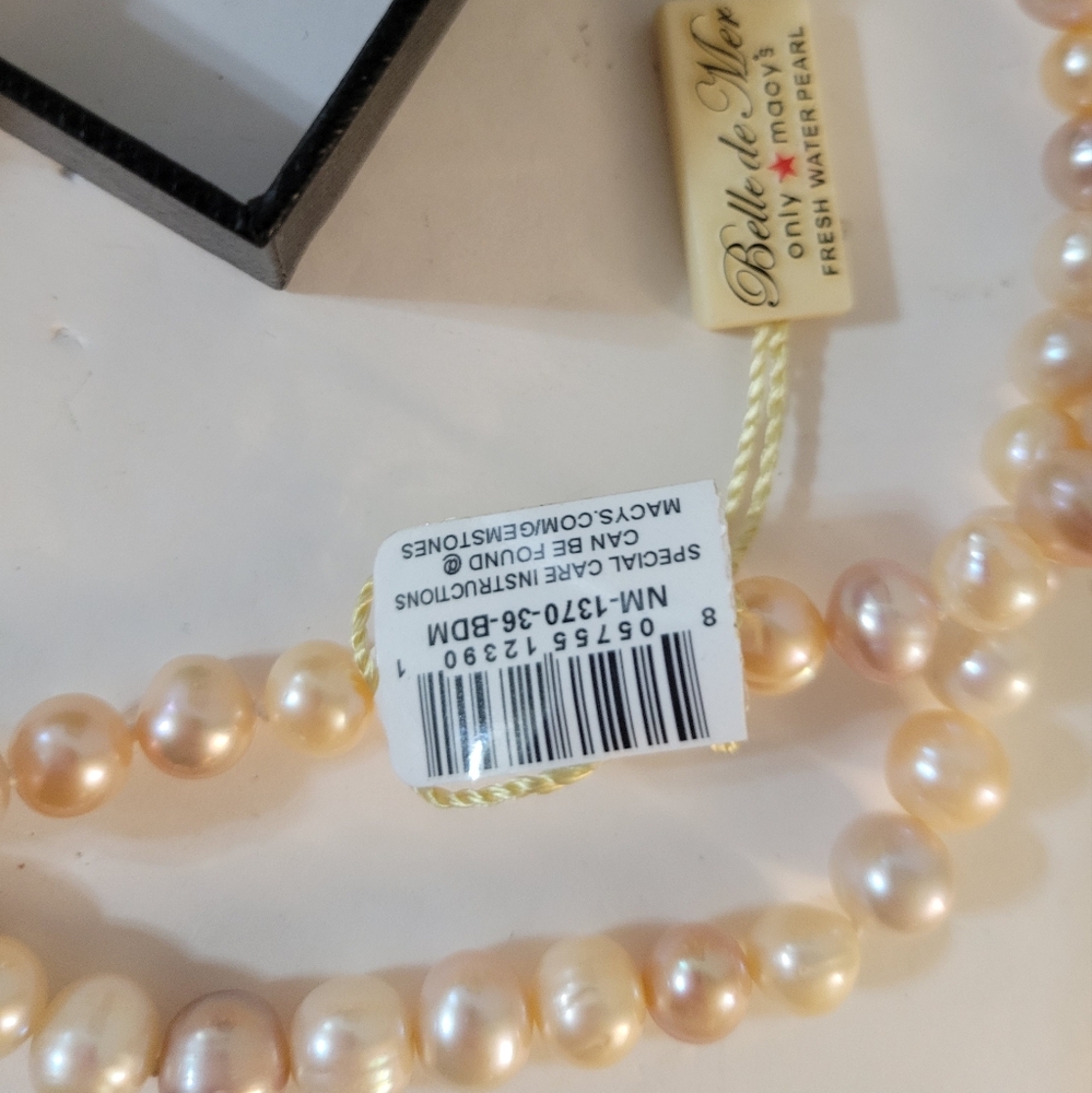 Belle De Mer Freshwater Pearl Necklace NWT - Picture 7 of 10